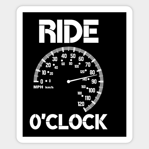 Ride 0'Clock Magnet by Catchy Phase